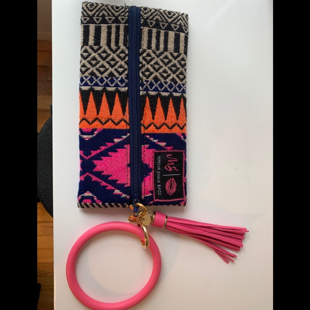 Make Up Junkie brand wristlet